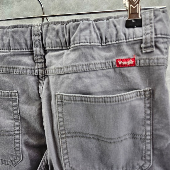 Wrangler Classic Straight Cargo Shorts Gray Youth Boys Sz 14 Regular Adjustable - Picture 5 of 9